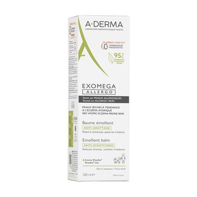A-Derma zmäkčujúci balzam na suchú pokožku Exomega Allergo 200 ml 200 ml
