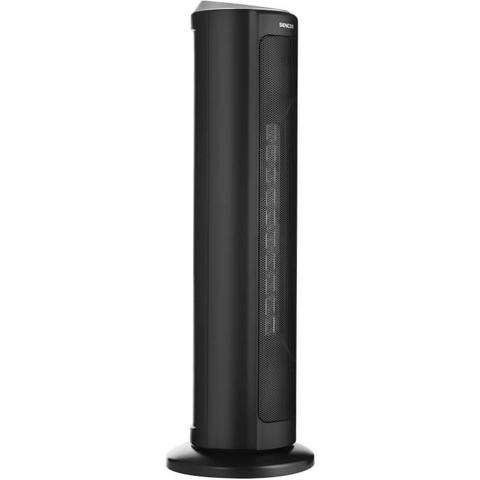 SENCOR SFH 8990BK Ceramic Tower Radiator - Up to 2000 W - 3 Modes - 24 m² / 60 m³ - Remote Control - Black