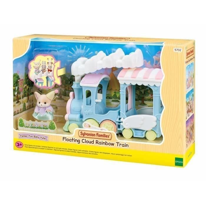 Trenino a vapore per bambini - Sylvanian Families - Include cucciolo di Fennec - Sedili animati - Fino a 5 personaggi