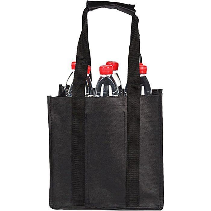 Porte-bouteilles à six compartiments - ULISEM - Grand format - Réutilisable - Transport facile - Cadeau fête des pères