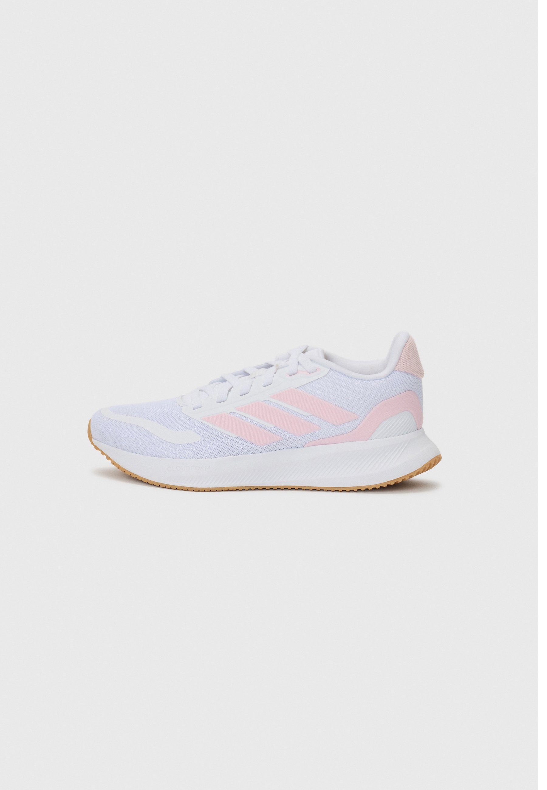 adidas Performance RUNFALCON - Hardloopschoenen voor op de weg - ftwr wit/transparant roze/kernzwart