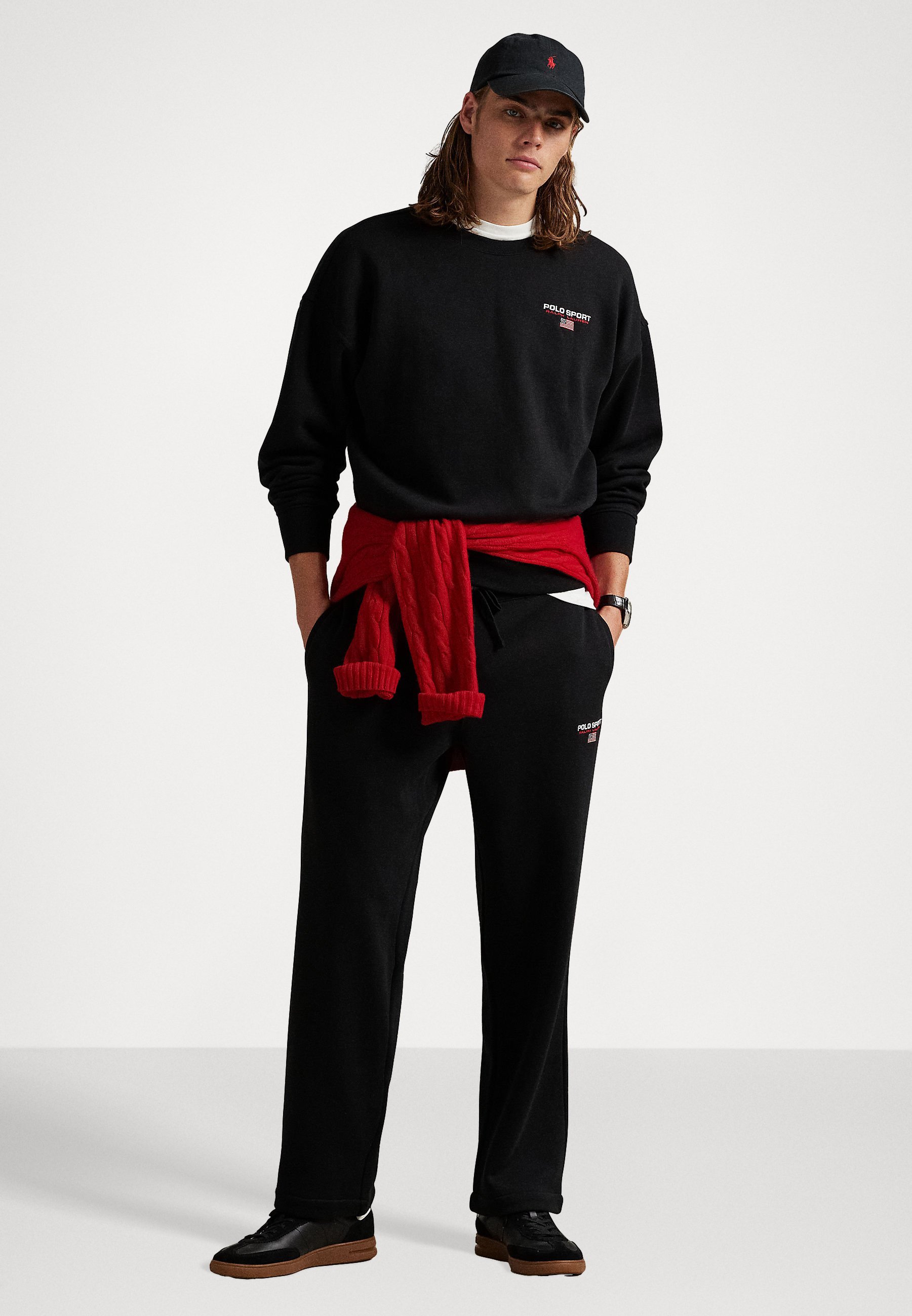 Sweat-shirt à manches longues Polo Ralph Lauren - noir et blanc