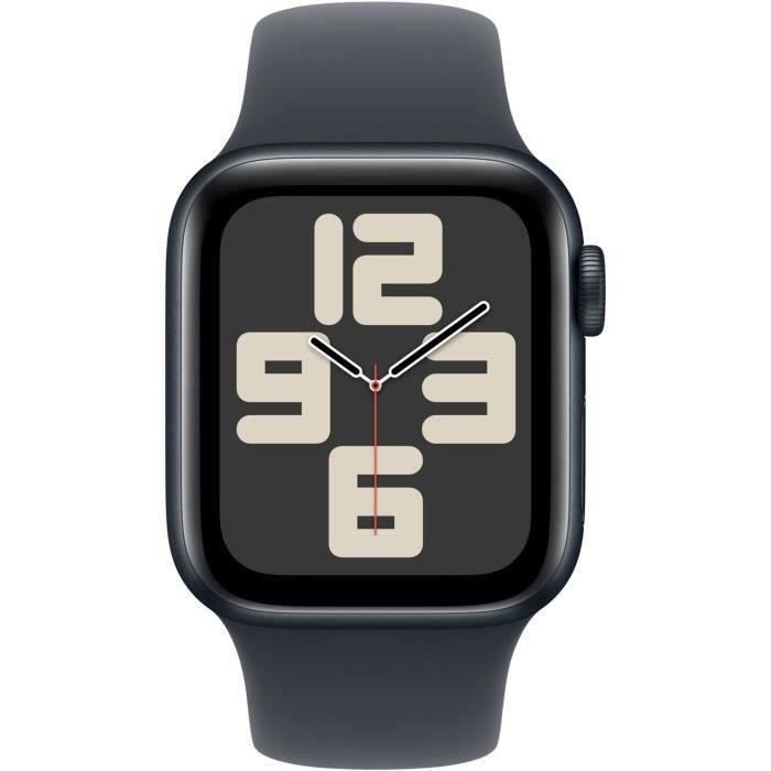 Apple Watch SE GPS – 40 mm – Midnight Aluminiumgehäuse – Midnight Sportarmband – M/L (2024) – Generalüberholt – Hervorragender Zustand