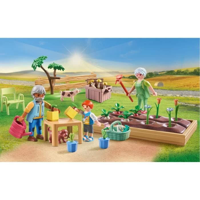 PLAYMOBIL 71443 Grands-parents et potager - Country -  Dès 4 ans