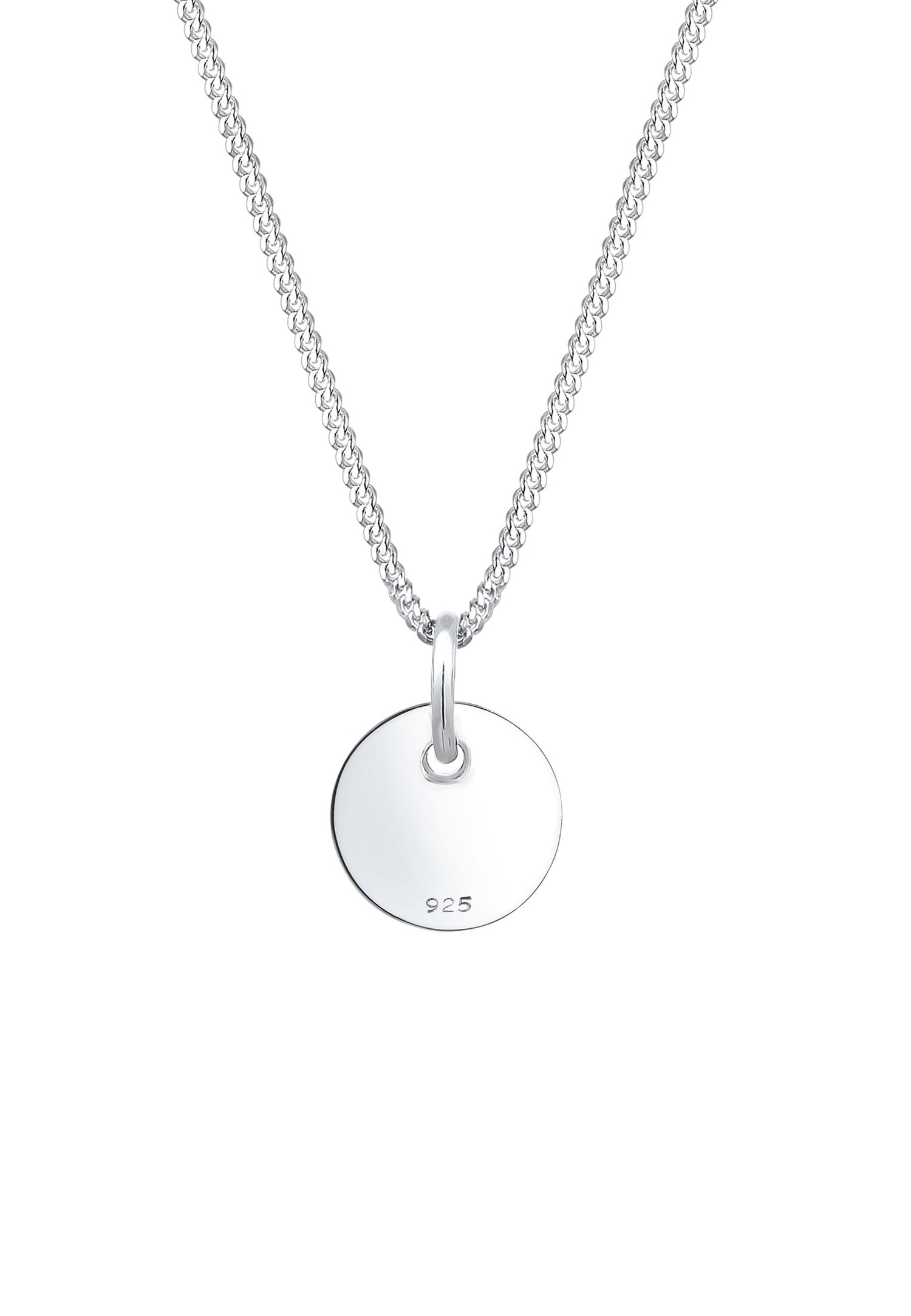 Elli Femmes Pendentif Plaquette Basique Géo Look en Argent Sterling 925