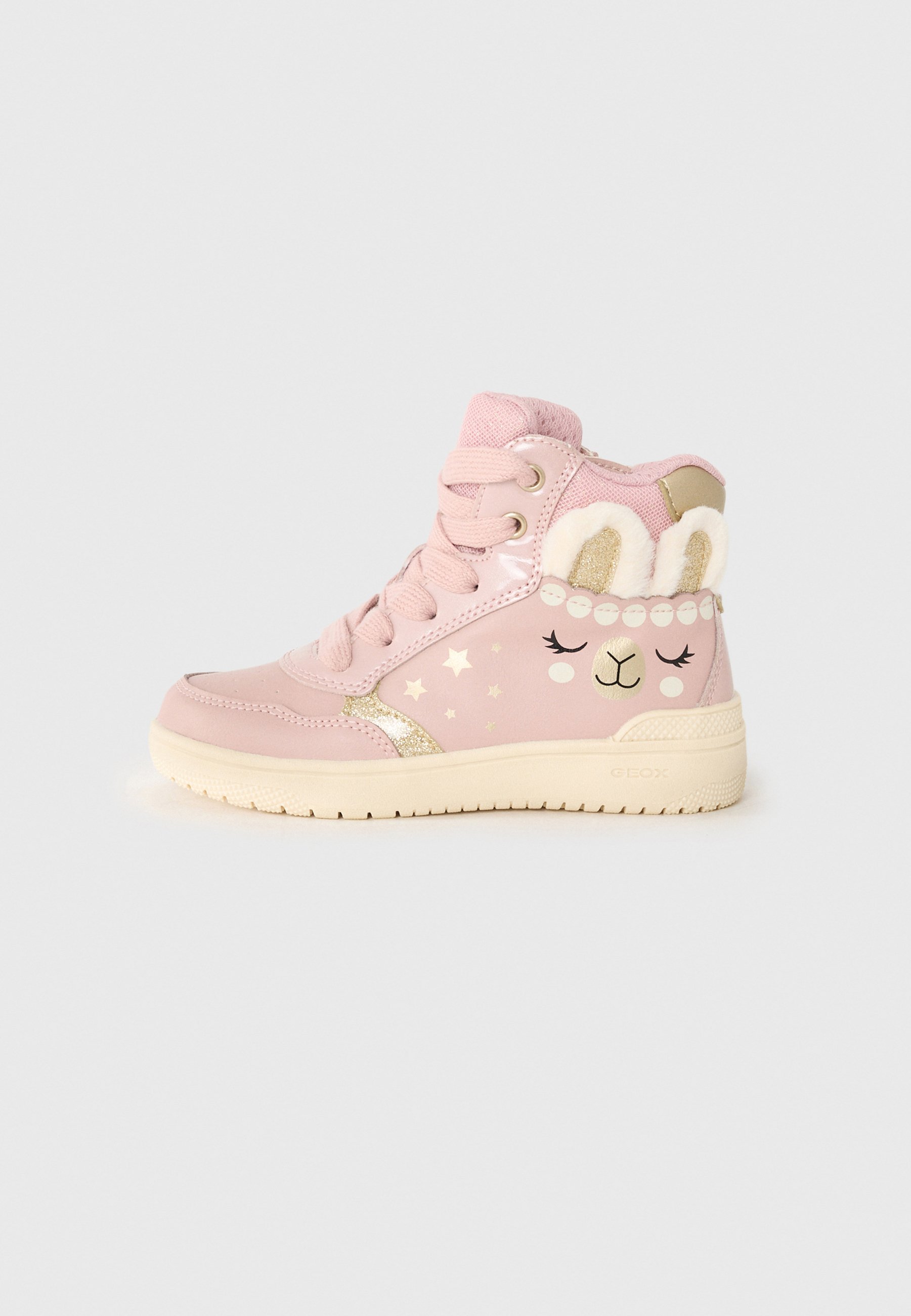 Geox WASHIBA - Høye joggesko - gammelrosa/platinafarget