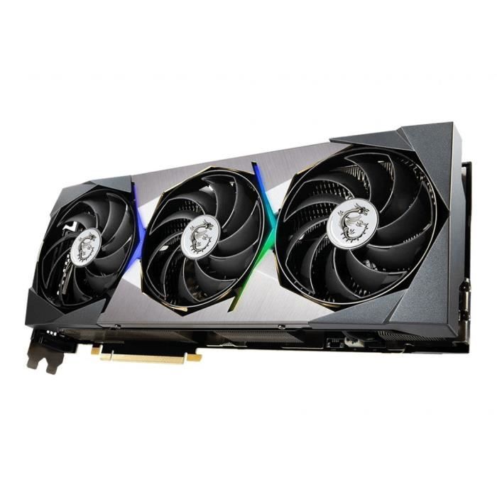 Carte Graphique - MSI - GeForce RTX 3080 SUPRIM X 10G - 10 Go - GDDR6X - PCIe 4.0 - HDMI / 3 X DisplayPort (912-V389-006)