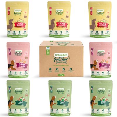 Naturediet Feel Good Soft Baked Training Treats – zestaw mieszany