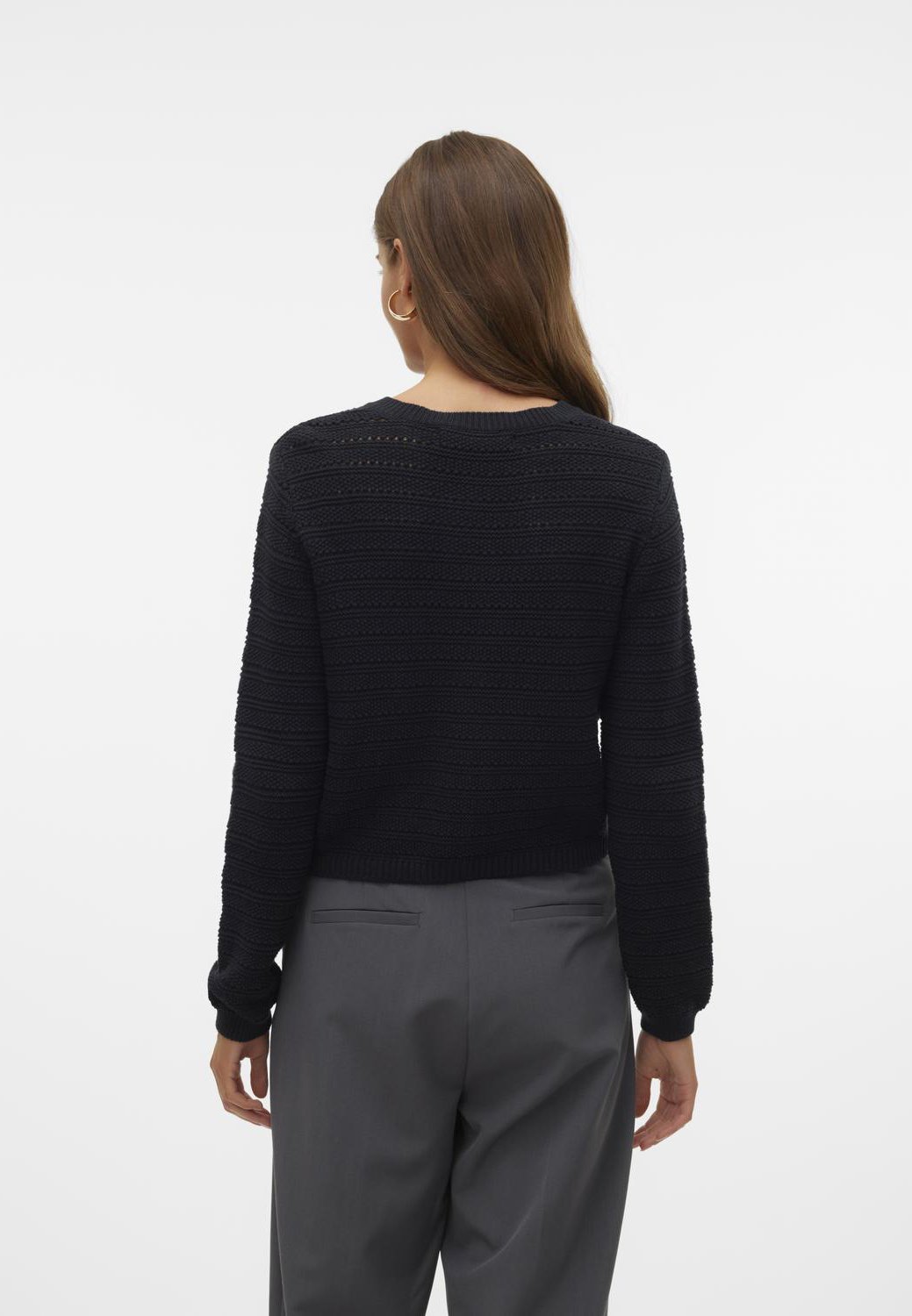 Vero Moda VMVIOLETTA BUTTON - Gilet - noir