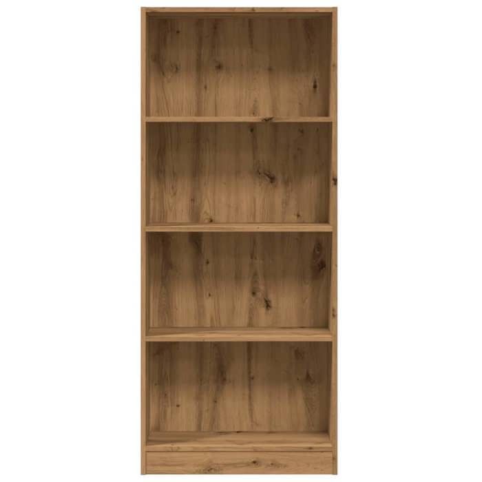 vidaXL Estantería de roble hecha a mano 60x24x143 cm Madera de ingeniería, Estantería, Soporte para libros, Soporte para libros, 857820