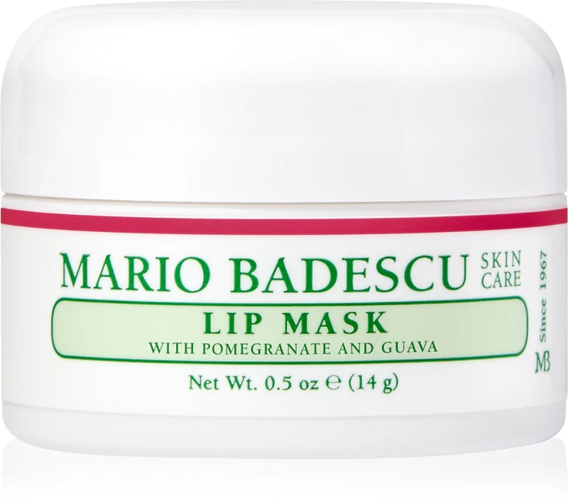 Mario Badescu drėkinamoji lūpų kaukė su granatais ir gvajavomis