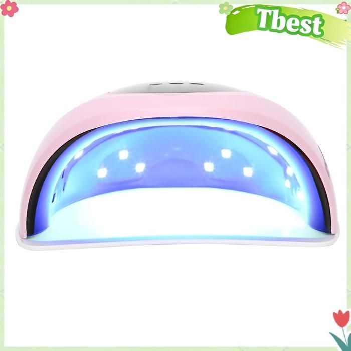 Tbest Nail Art Light 72W Asciugatore per unghie in gel UV professionale Luce per manicure Nail Art ] Elettrodomestici Smalto per unghie Rosa