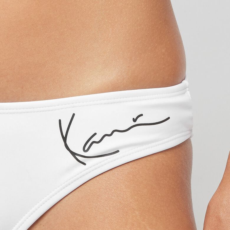 Klein bikinibroekje met kenmerkende details