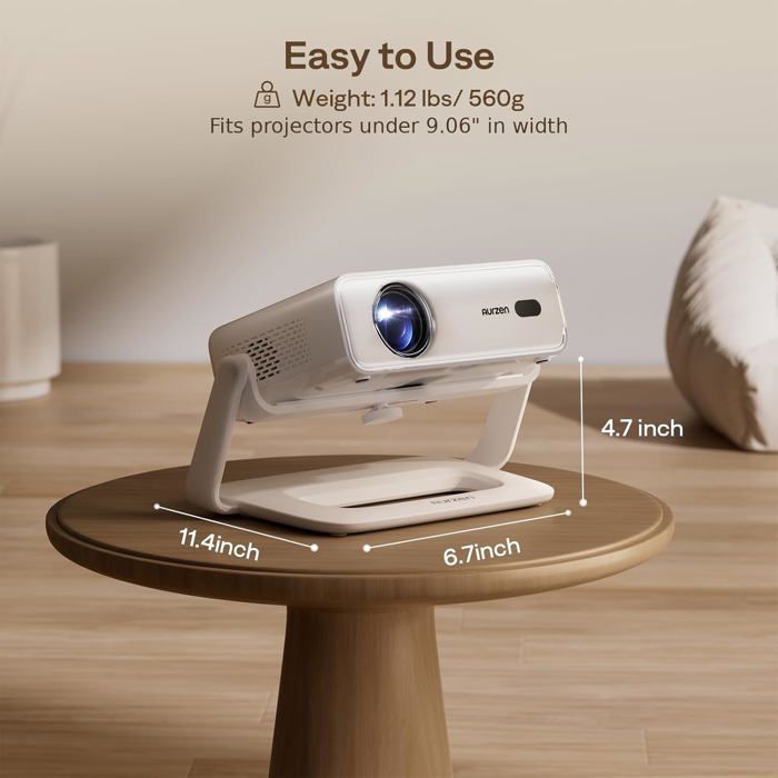 Treppiede per proiettore - ZGEER - Supporto multi-angolo - Rotazione a 180° - Compatibile con Eazze D1/D1G/D1 Pro