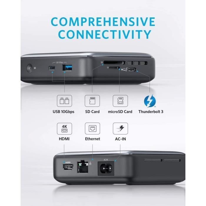 ANKER POWEREXPAND THUNDERBOLT 3 DOCK 7-IN-1 GRAY