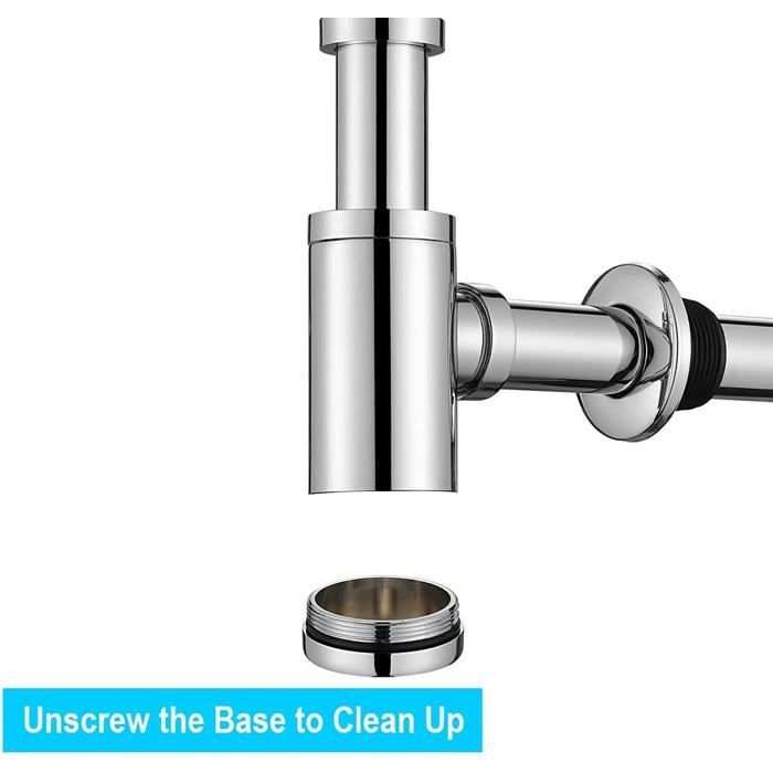 Tubo de desagüe universal para lavabo de 32 mm (1-1/4