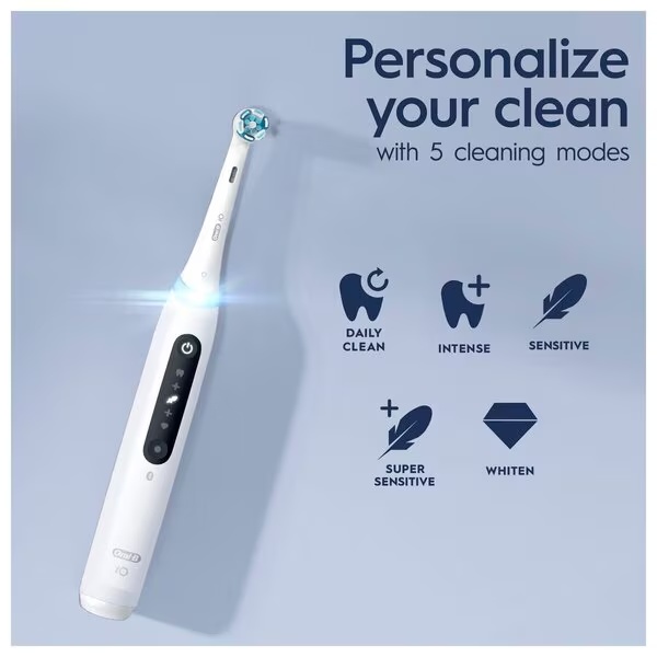 Električna zobna ščetka Oral-B iO 5 Quite White<br>bela