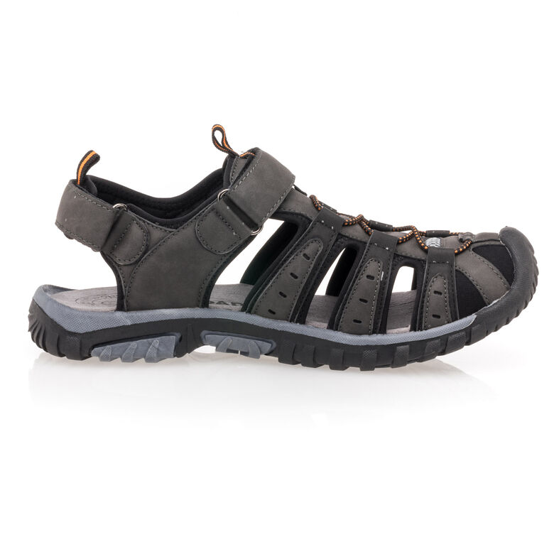 Sandálias masculinas cinza / Sapatos de bico aberto