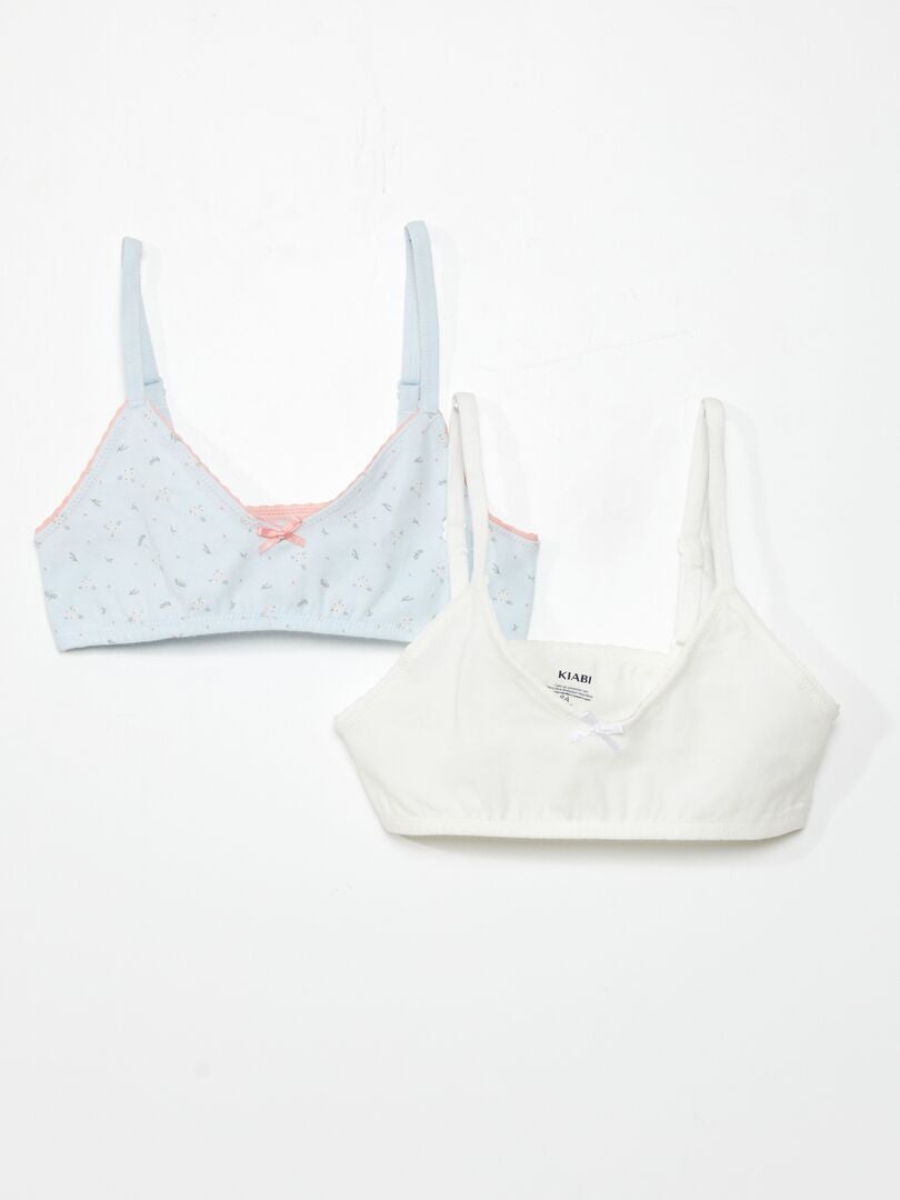 Conjunto de 2 sutiãs esportivos - AZUL