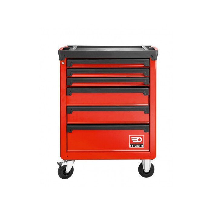 Carrello portautensili su ruote - FACOM - Roll M3 - 6 cassetti - Rosso - Polipropilene rinforzato con fibre