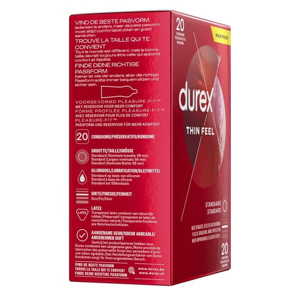 Durex Thin Feel kondomi<br>Medicinski uređaj - 20 komada