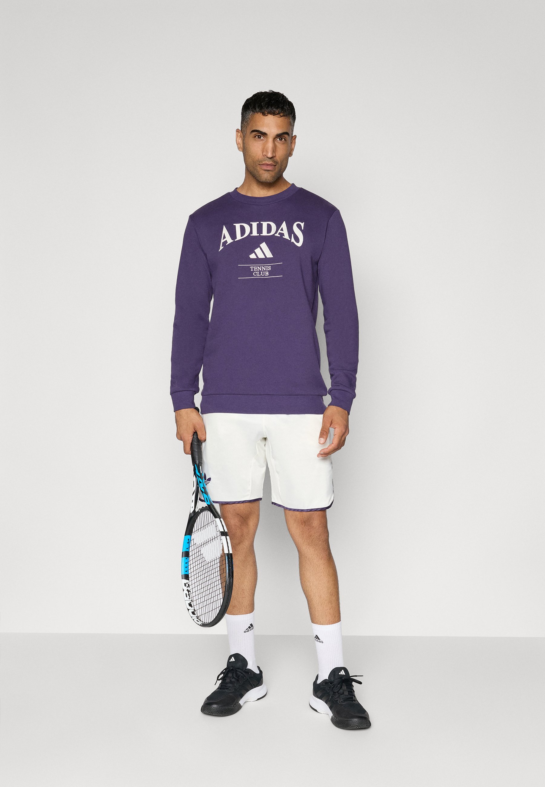 adidas Performance HERITAGE TENNIS GRAPHIC CREW - Sweatshirt - aurora plum