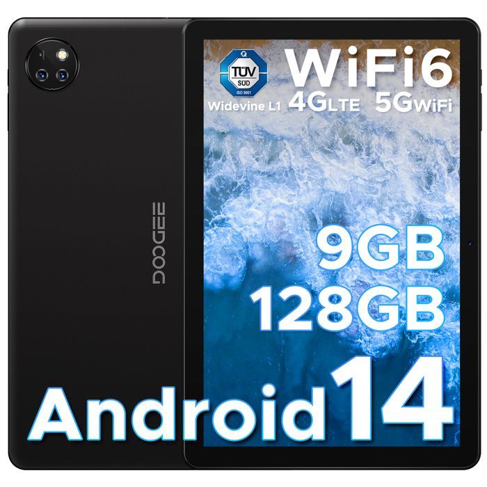 Tablette Tactile - DOOGEE - T10W - 10.1 pouces - 9 Go RAM - 128 Go Stockage - Android 14