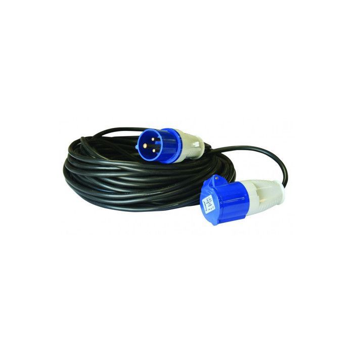 Pack ANTARION Rallonge électrique 25m P17 + Adaptateur femelle 0,50cm Camping-Car