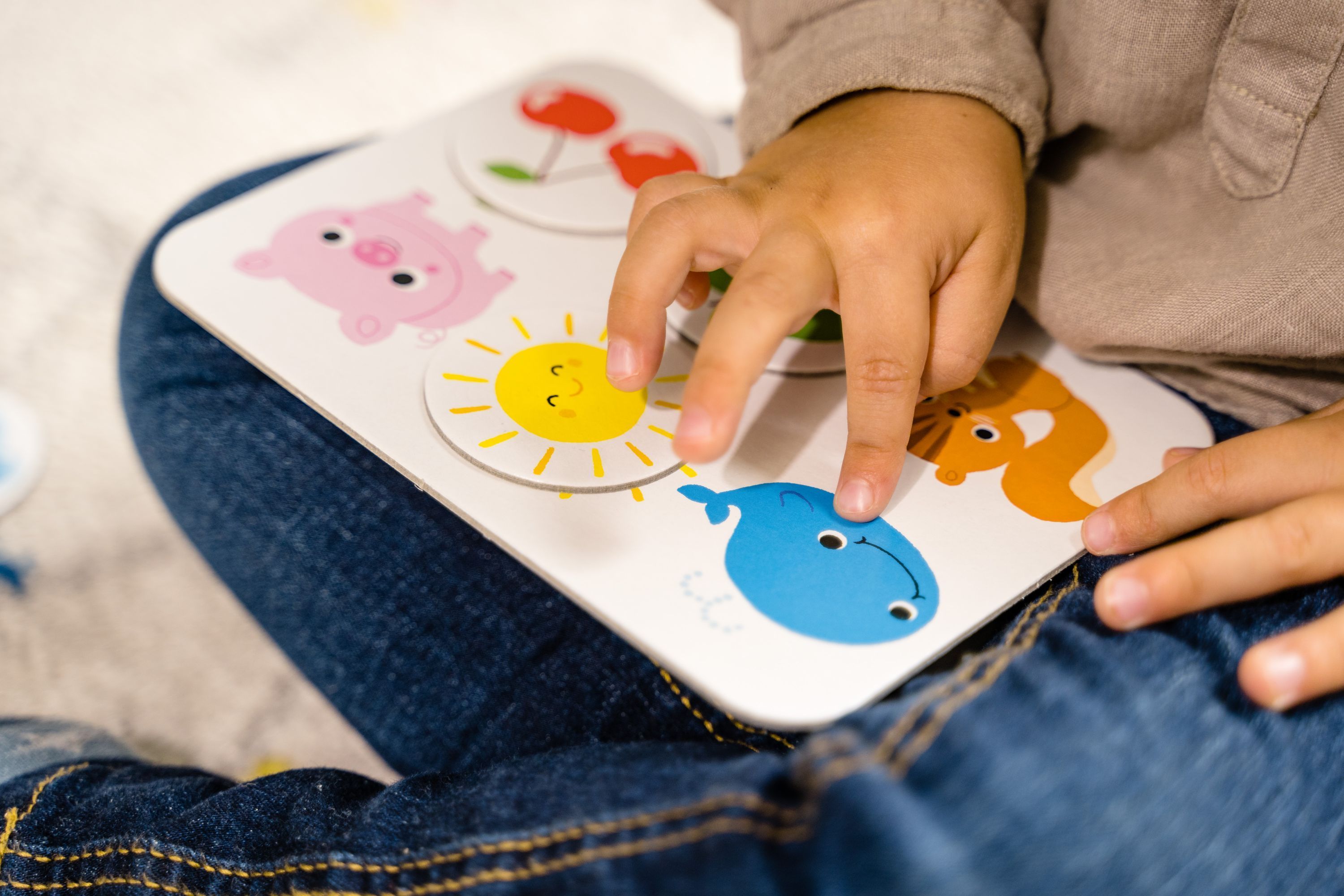 NATHAN Matching Game The Little School - Colors and Shapes - For children aged 2 and up
