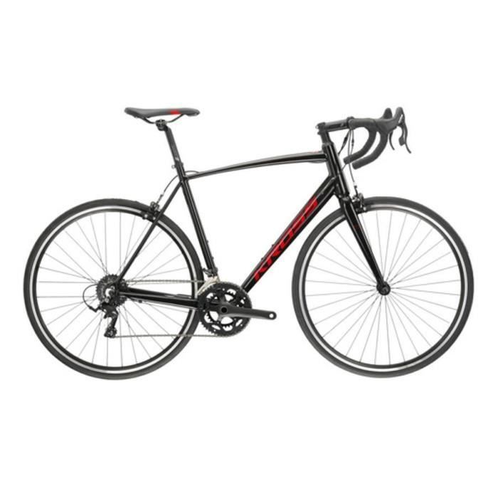 Kross Vento 2.0 28 20 aluminium fiets - zwart/rood - 20 inch / 140-165 cm