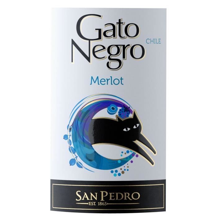 Gato Negro 2022 Merlot – Chilenischer Rotwein – 6 x 75 cl