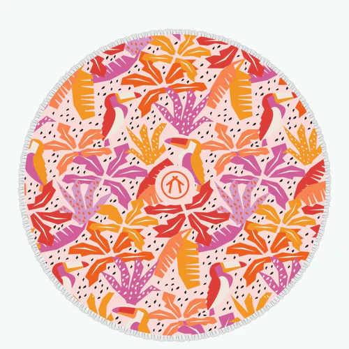 Cabaia Serviette round Pink Sands rose