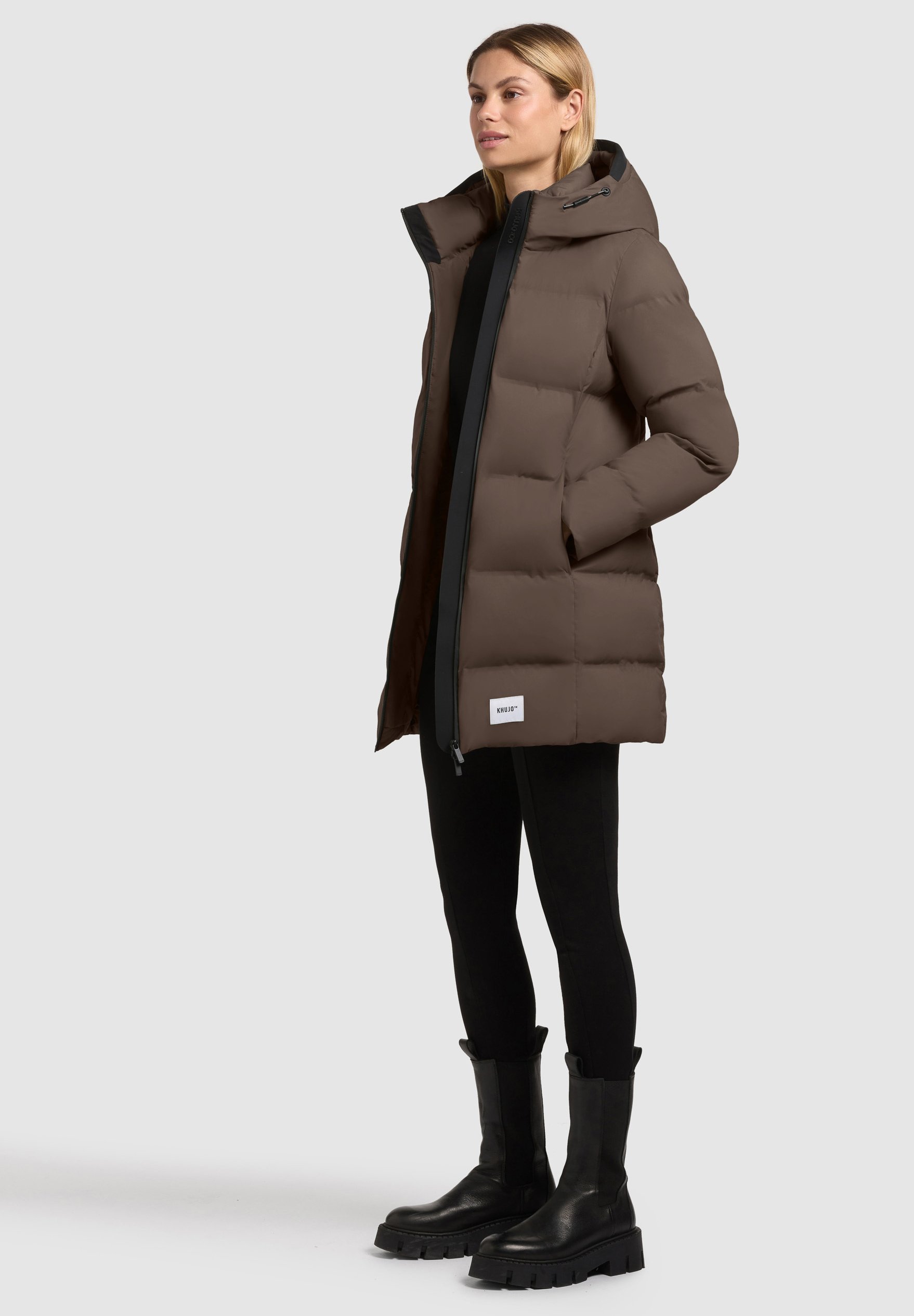 khujo TANARE3 - Cappotto invernale - verde opaco
