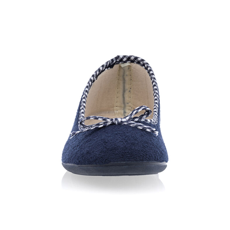 Blaue Damenpantoffeln