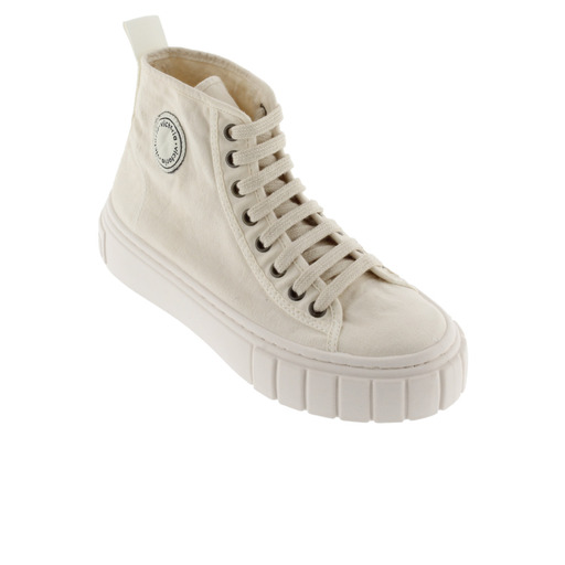 Zapatillas Abotinadas De Lona Tintada Drec Victoria Abril Con Parche De Goma Y Suela Gruesa