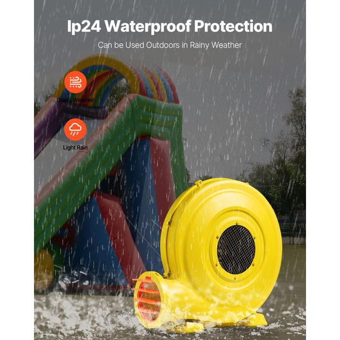 Soprador para infláveis - DUOKU - S-E9 MULTI - 870 W e 950 W - Ideal para castelos infláveis - Uso externo