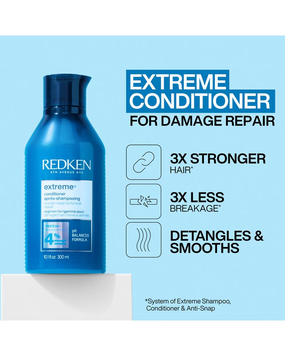 REDKEN itin stiprinamasis kondicionierius pažeistiems ir lūžinėjantiems plaukams