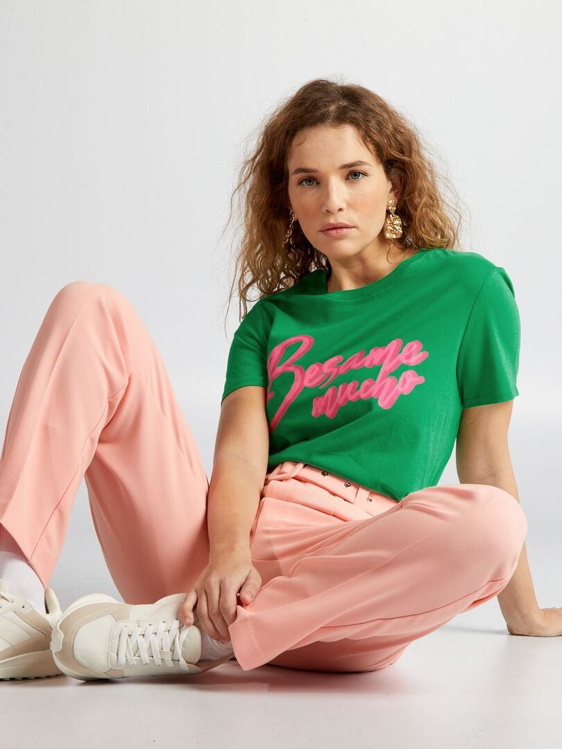Camiseta 'Corações' - VERDE