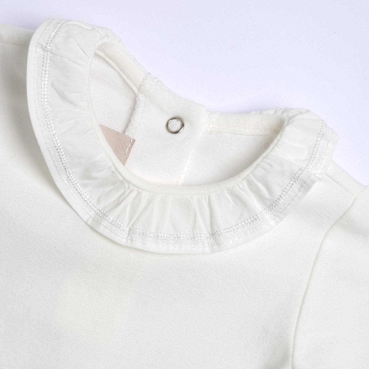 Body con colletto e maniche lunghe