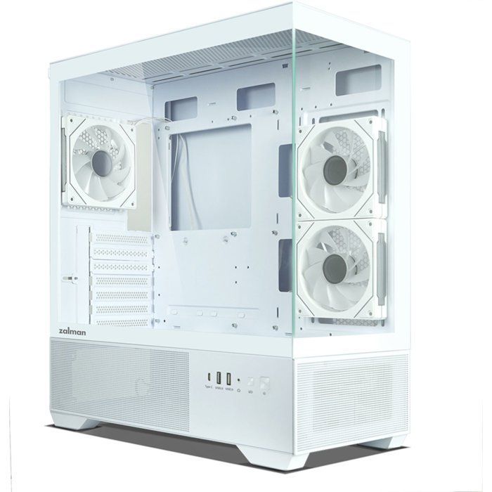 Gabinete para PC (sem fonte de alimentação) - ZALMAN CHRONIX V2 - ZM-CHROV2WH - Torre média - Formato ATX - Branco
