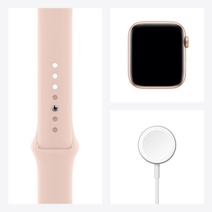 Apple Watch Series 6 GPS - Caja de aluminio dorado de 44 mm - Correa de oro rosa (2020) - Reacondicionado - Excelente estado