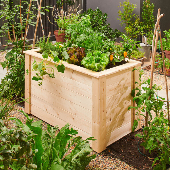 Startset voor verhoogde tuinbedden, hout