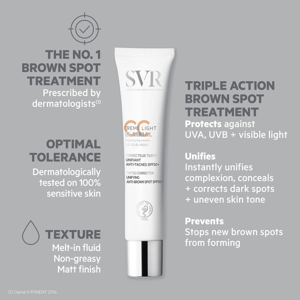 SVR CLAIRIAL Hyperpigmentation SPF50+ CC krém 40ml světlý