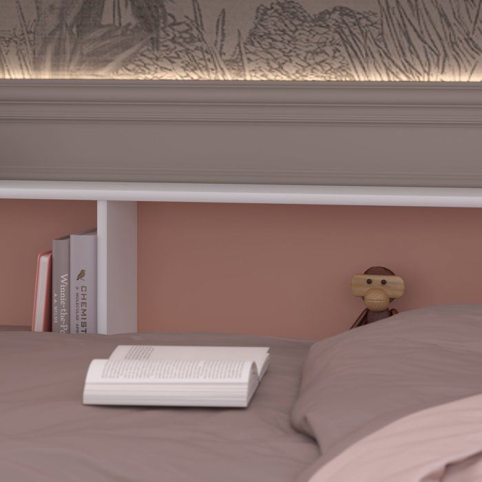 PARISOT Lits superposés enfant 2 x 90x200 cm - Décor Vert Céladon/Terracotta et Blanc Ombre - Sommiers inclus - JIM