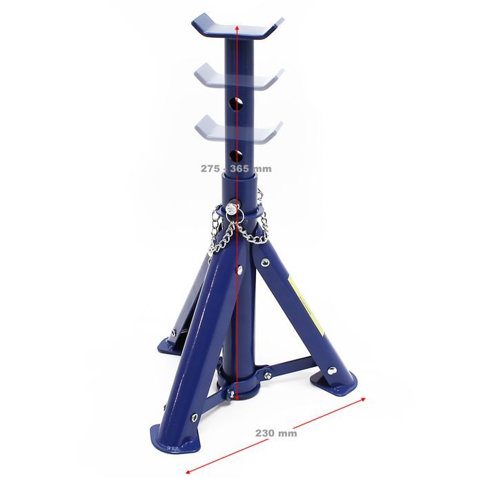 Juego de 2 soportes elevadores para coches (2T cada uno) Gatos de apoyo