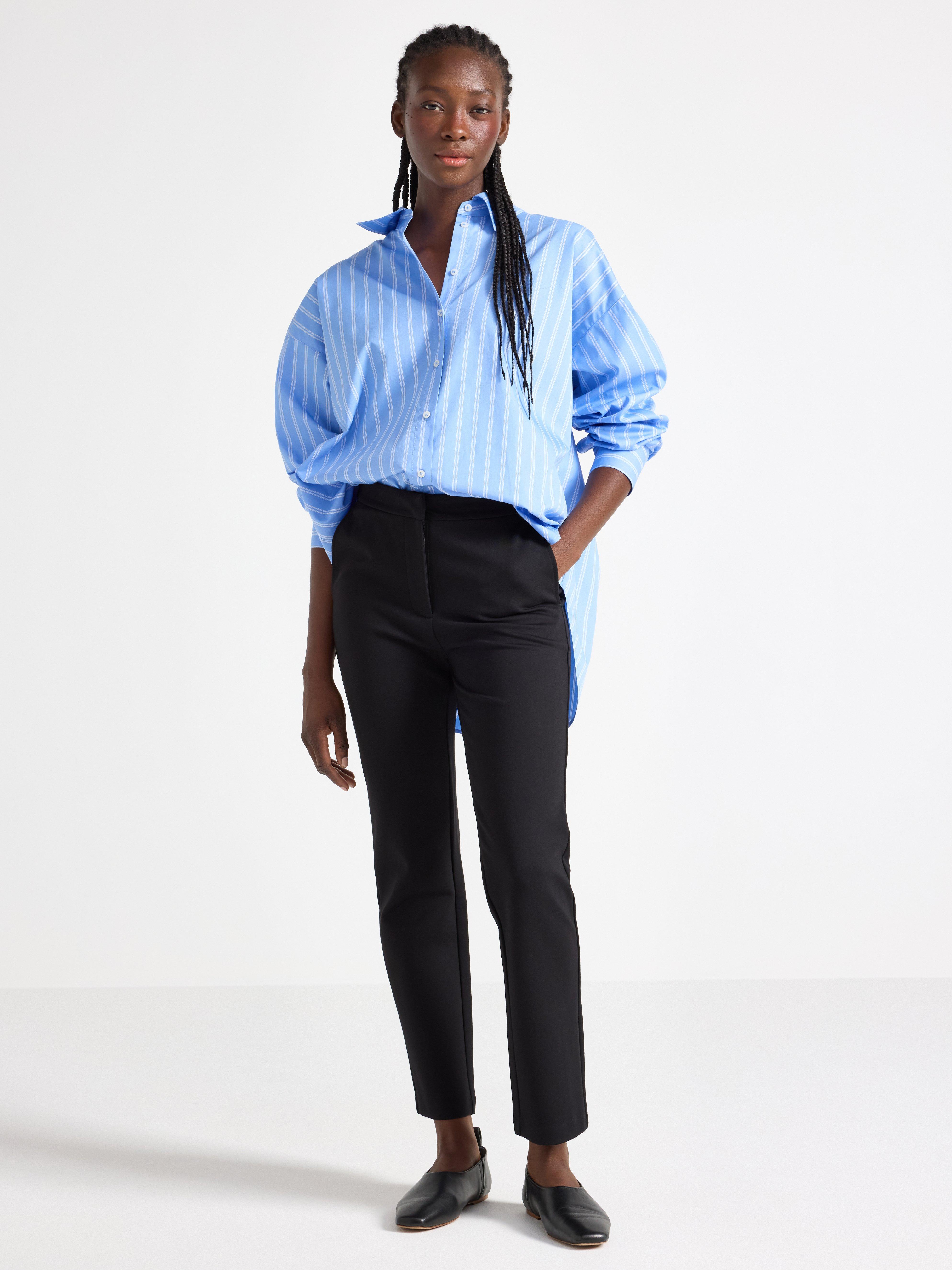 Calça cropped preta