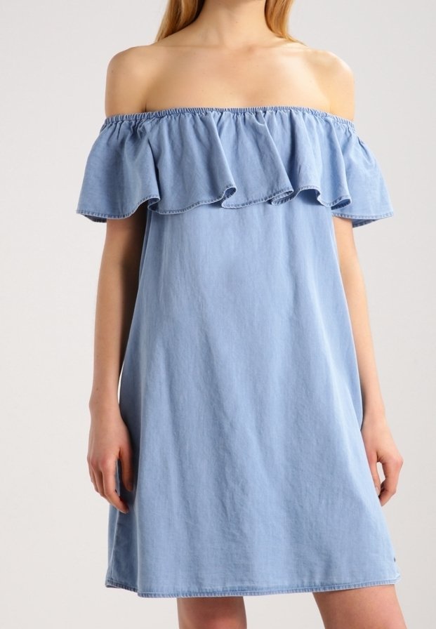 TOM TAILOR DENIM Dongerikjole - lyseblå