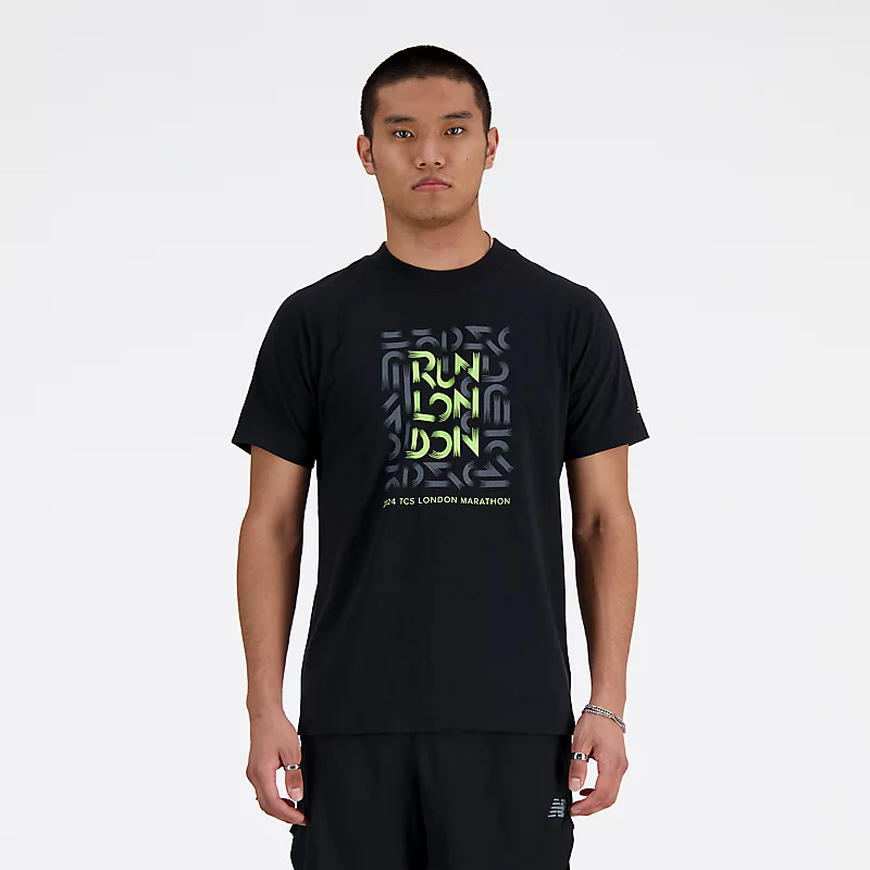 London Edition Grafik-T-Shirt für Herren – SCHWARZ