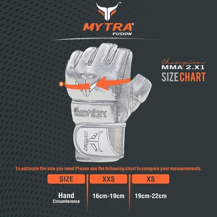 MMA-Handschuhe für Kinder – Mytra Fusion – Schwarz – Verstärkter Schutz – Kunstleder