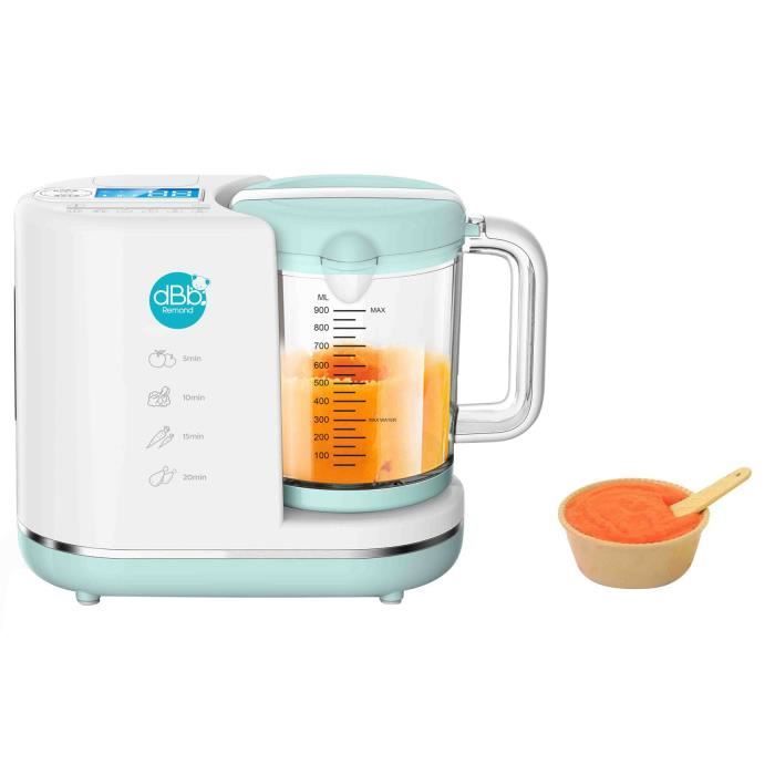 dBb Remond Chef - Robot culinaire bébé Multifonction 6en1 - Puissance 700 Watts - Capacité 900 Ml - Bleu
